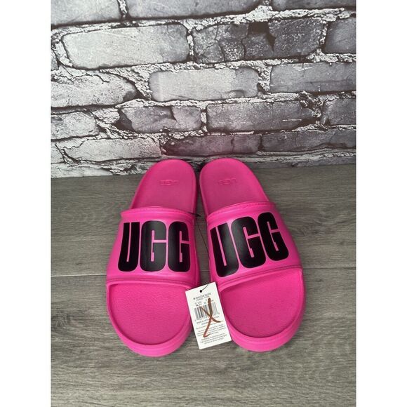 UGG WILCOX SLIDE Pink Rubber Light Waterproof Sport Sandals Men’s Sz 12M US/45EU